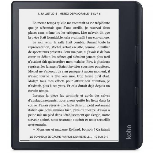 e-book Reader Kobo Sage, N778-KU-BK-K-EP, 8", 32GB, Wi-Fi, Negru, [1]