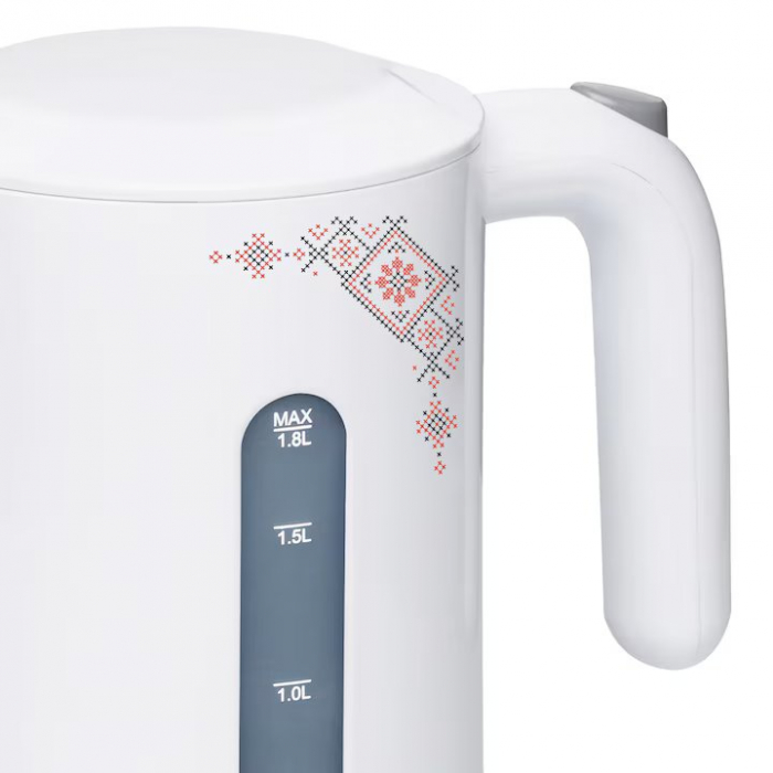 Fierbator Daewoo DK2400TR, 2400 W, design traditional, 1.7 L, filtru detasabil, Alb [2]