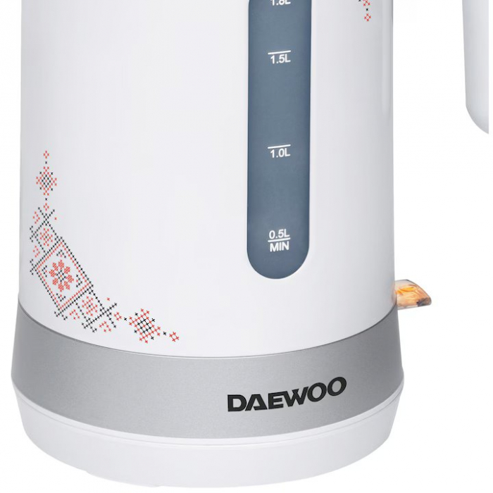 Fierbator Daewoo DK2400TR, 2400 W, design traditional, 1.7 L, filtru detasabil, Alb [3]