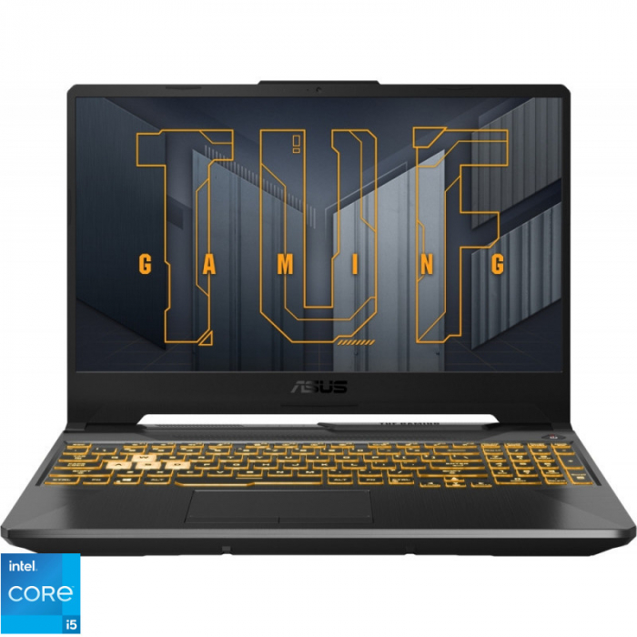 Laptop Gaming Asus TUF F15 FX506HC-HN002, Intel Core i5-11400H, 15.6", 8GB, 512GB SSD, GeForce RTX 3050 4GB, No OS, Eclipse Gray [1]
