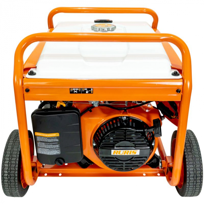 Generator Ruris r-power GE7000, 13 CP, 6500 W, 420 CC, 4 timpi, 2 prize, 220 V, AVR, pornire manuala, voltmetru analogic, 28 l capacitate rezervor, benzina,7000ge2022 [5]