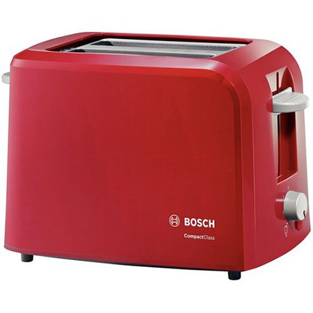 Prajitor de paine Bosch TAT3A014, 980 W, 2 felii, Rosu [1]