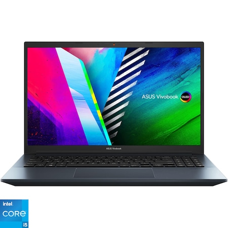 Laptop ASUS Vivobook Pro 15 K3500PA-L1074 cu procesor Intel® Core™ i5-11300H, 15.6", Full HD, OLED, 8GB, 512GB SSD, Intel Iris Xᵉ Graphics, No OS, Quiet Blue [1]