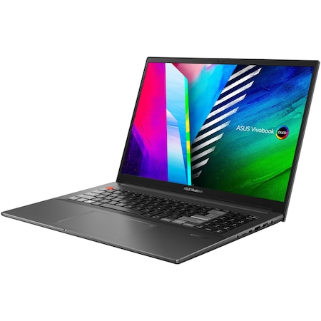 Laptop ASUS Vivobook Pro 16X OLED M7600QE-L2014R, AMD Ryzen 9 5900HX pana la 4.6GHz, 16"4K UHD, 32GB, SSD 1TB, NVIDIA GeForce RTX 3050Ti 4GB, Windows 10 Pro, negru [3]