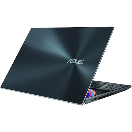 Laptop ASUS Zenbook Pro Duo 15 OLED UX582ZM-H2009X cu procesor Intel® Core™ i9-12900H, 15.6", 4K, 32GB, 1TB SSD, NVIDIA® GeForce® RTX™ 3060, Windows 11 Pro, Celestial Blue [18]