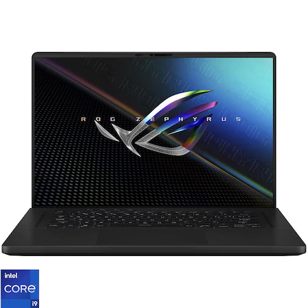 Laptop Gaming ASUS ROG Zephyrus M16 GU603ZW-K8041 cu procesor Intel® Core™ i9-12900H, 16", WQXGA, 165Hz, 32GB, 1TB SSD,NVIDIA® GeForce RTX™ 3070 Ti 8GB, No OS, Off Black [1]