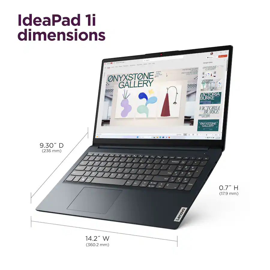 Laptop Lenovo IdeaPad 1i 15IRU7, Intel Core™ i5-1335U, 15.6" FHD, 8GB DDR4-3200, 256GB SSD M.2, Windows® 11 Home [10]