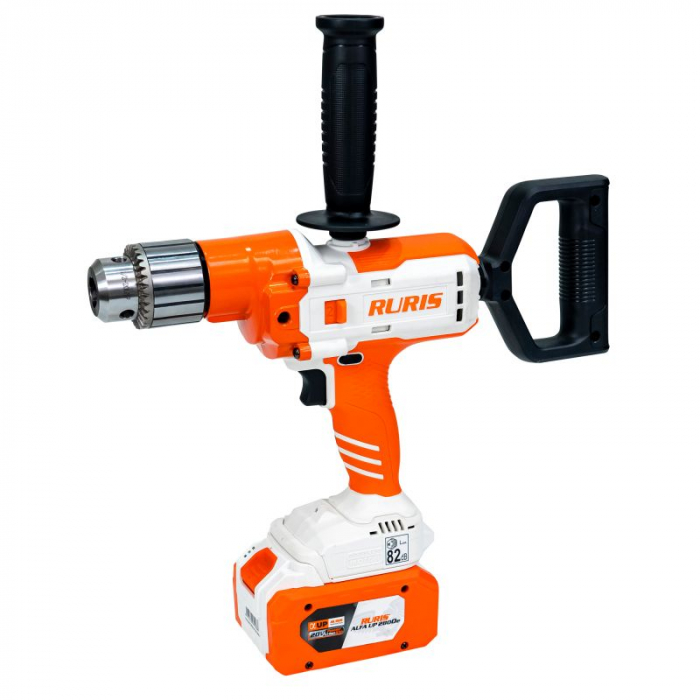 Masina de gaurit si insurubat (bormasina) multifunctionala pe acumulator RURIS RMX 1390, 20 V, 130 Nm, 16 mm mandrina, motor brushless,fara acumulator/incarcator,  1390rmx2024 [2]