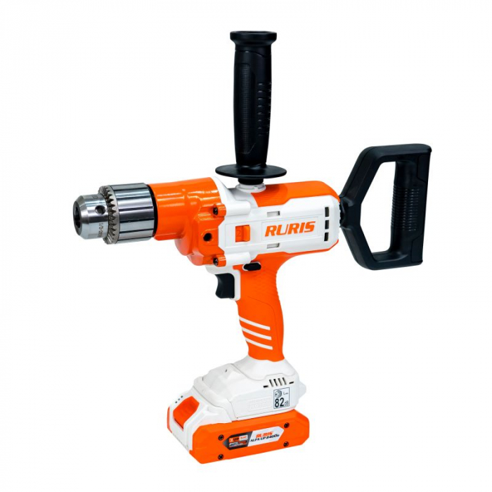 Masina de gaurit si insurubat (bormasina) multifunctionala pe acumulator RURIS RMX 1390, 20 V, 130 Nm, 16 mm mandrina, motor brushless,fara acumulator/incarcator,  1390rmx2024 [5]