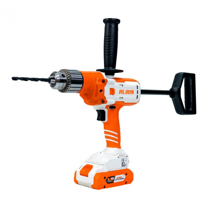 Masina de gaurit si insurubat (bormasina) multifunctionala pe acumulator RURIS RMX 1390, 20 V, 130 Nm, 16 mm mandrina, motor brushless,fara acumulator/incarcator,  1390rmx2024 [3]