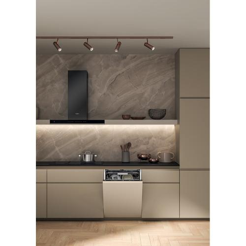 Masina de spalat vase incorporabila WHIRLPOOL W7I HT58 T, MaxiSpace, 6th Sense, 15 seturi, 8 programe, 60 cm, Clasa B, panou comanda negru [16]