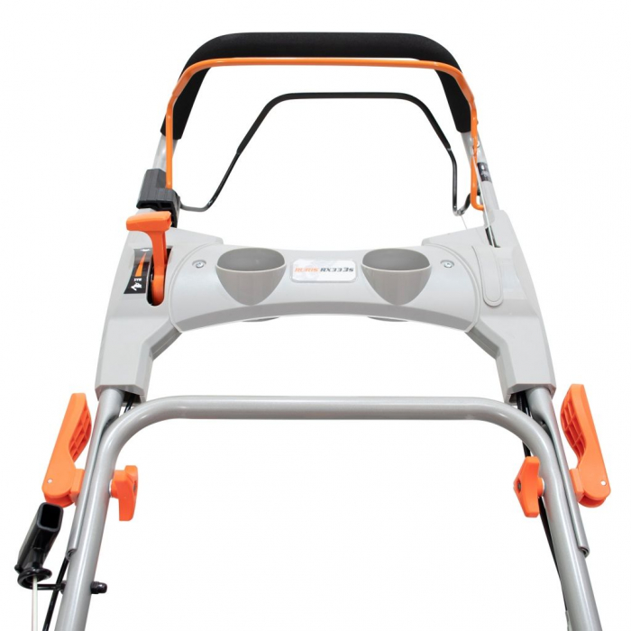 Masina de tuns gazon/iarba autopropulsata pe benzina RURIS RX333S,motor Briggs&Stratton, 3 CP, 140 CC, 4 timpi, 46 cm latime lucru, 25-75 mm inaltime lucru,carcasa metal, 65 l sac colector,rezervor 0.8 l [5]