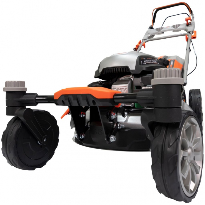 Masina de tuns gazon/iarba autopropulsata pe benzina Ruris RXM1000, 3.9 CP, 170 CC, 4 timpi, 51 cm latime lucru, 25-75 mm inaltime lucru,functie mulcire,65 l volum sac colector,rezervor 1 l [2]