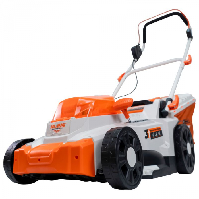 Masina de tuns gazon pe Acumulator RURIS RXI 3744e power alfa up {contine 2 acumulatori+incarcator dublu},3744RXA2024 [4]