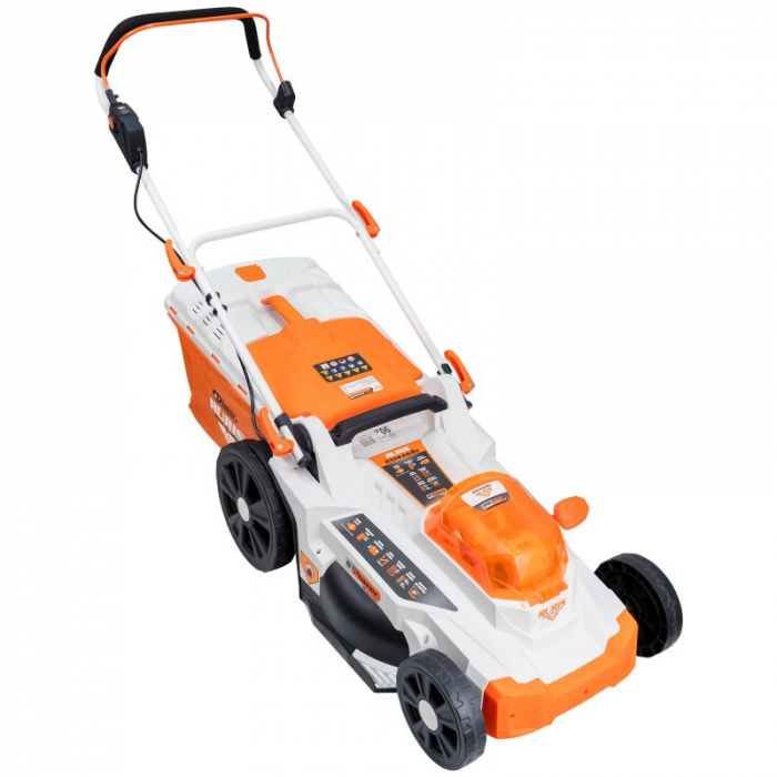 Masina de tuns gazon pe Acumulator RURIS RXI 4344e power alfa up {contine 2 acumulatori+incarcator dublu}, 4344RXA2024 [4]