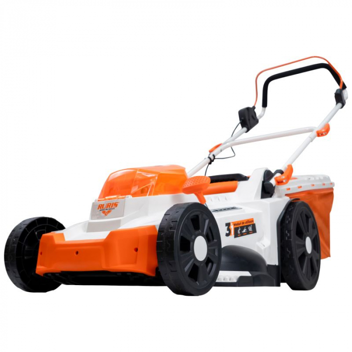 Masina de tuns gazon pe Acumulator RURIS RXI 4344e power alfa up {contine 2 acumulatori+incarcator dublu}, 4344RXA2024 [6]