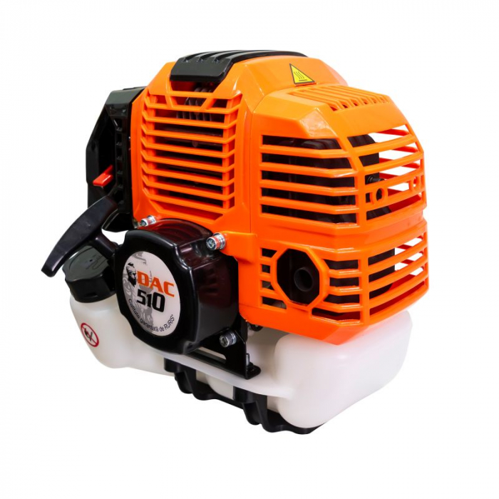 Motocoasa de tuns gazon/iarba pe benzina Ruris DAC 510, putere 3.5 CP, 62 CC, motor Tez, 2 timpi, diametru taiere 21 cm, contine: bobina fir + disc 3 lame + disc 8 dinti + disc 80 dinti Vidia [6]