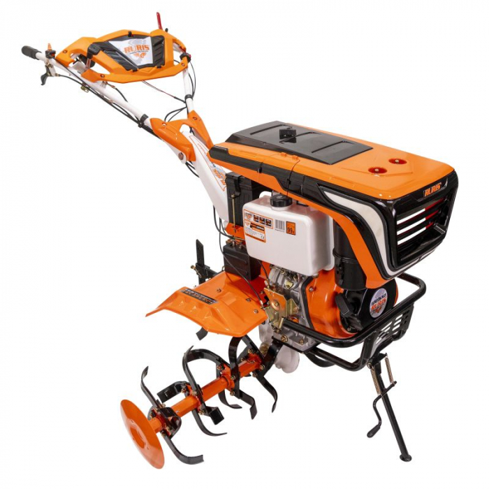 Motosapatoare RURIS 1001KSD + roti cauciuc 5.00-12+plug reversibil rev2+roti metalice 500+set contragreutati 20kg 11 CP,1001ksdst2022 [4]