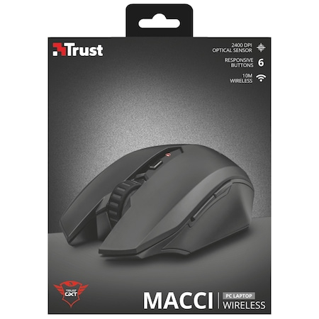 Mouse Gaming Trust GXT 115, Wireless, Negru 22417 22417trust trust22417 [5]