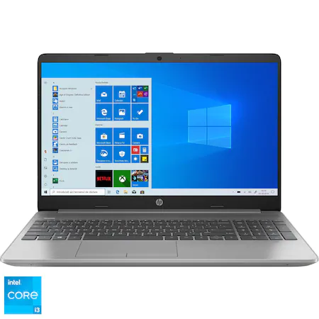 Laptop HP 250 G8 cu procesor Intel Core i3-1115G4, 15.6", Full HD, 8GB, 256GB SSD, Intel UHD Graphics, Windows 10 Pro, Asteroid Silver [1]