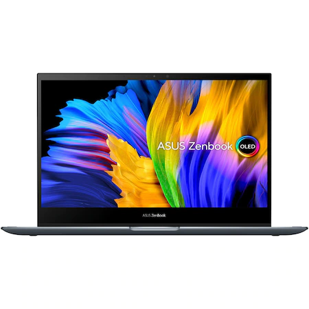 Laptop 2 in 1 ASUS ZenBook Flip 13 OLED UX363EA-HP539X cu proesor Intel® Core™ i7-1165G7, 13.3", OLED, Full HD, 16GB, 512GB SSD, Intel® Iris Xe Graphics, Windows 11 Pro, Pine Grey [1]