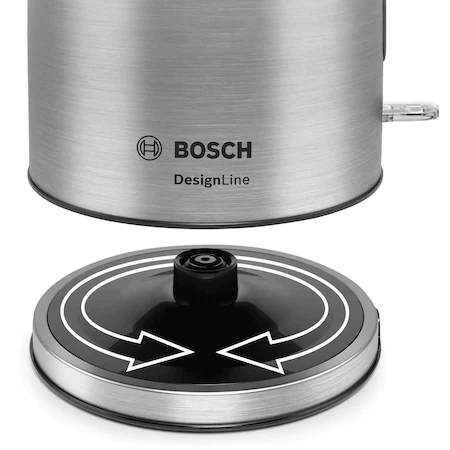 Fierbator Bosch DesignLine TWK5P480, 2400 W, 1.7 l, Argintiu [4]