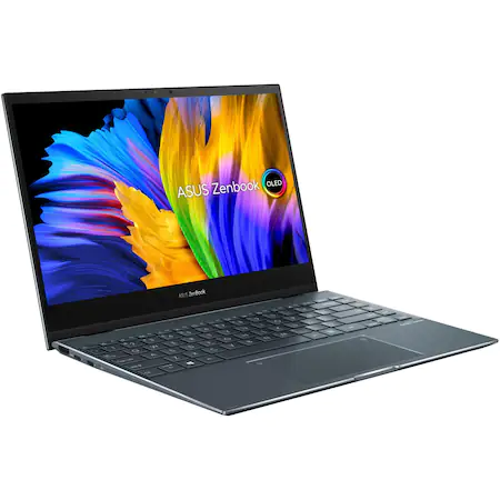 Laptop 2 in 1 ASUS ZenBook Flip 13 OLED UX363EA-HP539X cu proesor Intel® Core™ i7-1165G7, 13.3", OLED, Full HD, 16GB, 512GB SSD, Intel® Iris Xe Graphics, Windows 11 Pro, Pine Grey [10]
