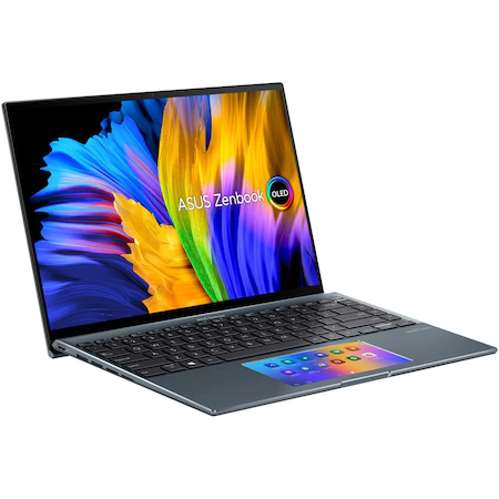 Laptop ultraportabil ASUS Zenbook 14X OLED UX5400EG-KN178T cu procesor Intel® Core™ i7-1165G7, 14", 2.8K, 16GB, 1TB SSD, NVIDIA® GeForce® MX450 2GB, Windows 10 Home, Pine Grey [5]