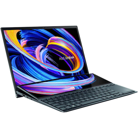 Laptop ASUS ZenBook Duo 14 UX482EAR-HY357X, Intel Core i7-1195G7 pana la 5GHz, 14" Full HD Touch, 16GB, SSD 1TB, Intel Iris Xe Graphics, Windows 11 Pro, Celestial Blue [6]
