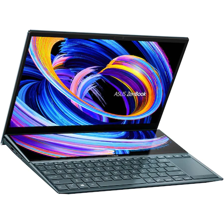 Laptop ultraportabil ASUS ZenBook Duo 14 UX482EA-HY222R cu procesor Intel® Core™ i7-1165G7, 14", Full HD, 16GB, 1TB SSD, Intel Iris Xᵉ Graphics, Windows 10 Pro, Celestial Blue [6]