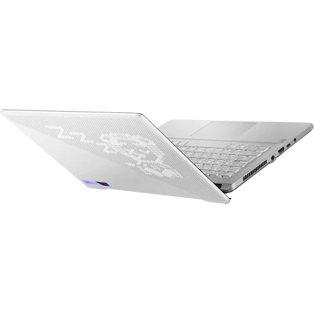 Laptop Gaming ASUS ROG Zephyrus G14 GA401QM-HZ236T cu procesor AMD Ryzen™ 9 5900HS, 14", Full HD, 144Hz, 16GB, 512GB SSD, NVIDIA® GeForce RTX™ 3060 6GB, Windows 10 Home, Moonlight White AniMe Matrix [10]