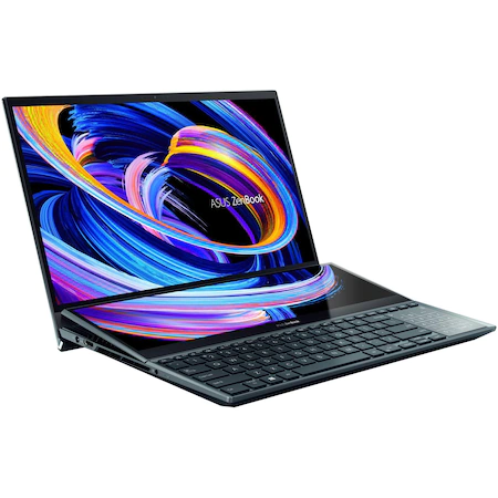 Laptop ASUS Zenbook Pro Duo 15 OLED UX582HS-H2010X cu procesor Intel® Core™ i9-11900H, 15.6", 4K, 32GB, 1TB SSD, NVIDIA® GeForce® RTX™ 3080 8GB, Windows 11 Pro, Celestial Blue [5]