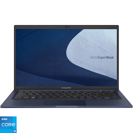 Laptop ultraportabil ASUS ExpertBook B1400CEAE-EB2766 cu procesor Intel® Core™ i5-1135G7, 14", Full HD, 16GB, 512GB SSD, Intel Iris Xᵉ Graphics, No OS, Star Black [1]