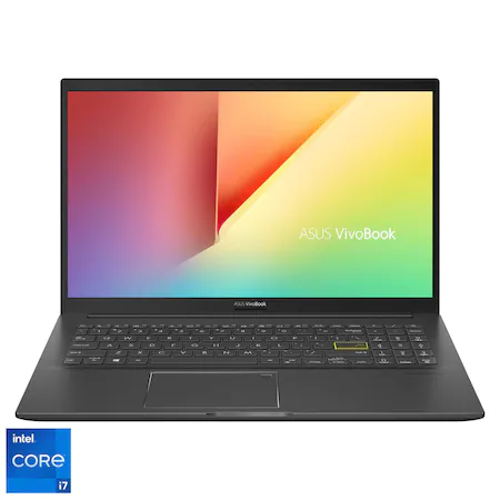 Laptop ASUS VivoBook 15 K513EA-BN2230 cu procesor Intel® Core™ i7-1165G7, 15.6", Full HD, 8GB, 512GB SSD, Intel® UHD Graphics, No OS, Indie Black [1]