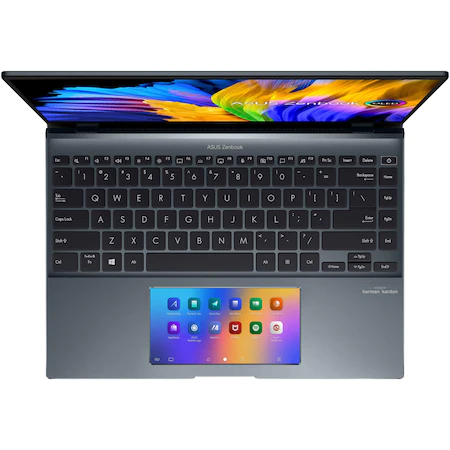 Laptop ultraportabil ASUS Zenbook 14X OLED UX5400EG-KN178T cu procesor Intel® Core™ i7-1165G7, 14", 2.8K, 16GB, 1TB SSD, NVIDIA® GeForce® MX450 2GB, Windows 10 Home, Pine Grey [8]