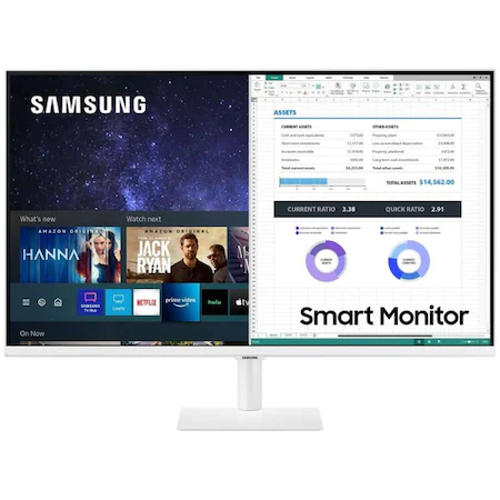 Monitor Smart LED VA Samsung 27", Full HD, HDMI, Vesa, Alb, LS27AM501NUXEN [1]