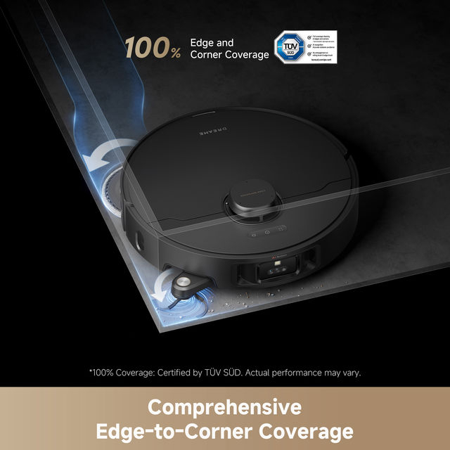 Robot de aspirare Dreame L40s Pro Ultra RLL74CE-BK, detectare a obstacolelor, depasire obstacol 4CM, perie dubla anti-incurcare, aspirare 19000Pa, negru [12]