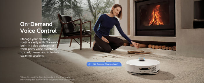 Robot de aspirare Dreame L50 Ultra RLL84CE, detectare AI a obstacolelor și navigare la 360°, depasire obstacol 4CM, aspirare 19500Pa, alb [22]