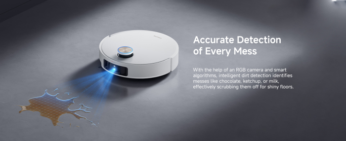 Robot de aspirare Dreame L50 Ultra RLL84CE, detectare AI a obstacolelor și navigare la 360°, depasire obstacol 4CM, aspirare 19500Pa, alb [14]