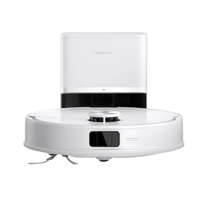 Robot de aspirare Roborock Q10 PF+ B, aspirator si mop cu statie de golire automata, 10.000 Pa, baterie 5.200 mAh, Autonomie 150 min, Navigatie AI, Recipient praf 2.7L, Lifable Mop, Suport Alexa si Google Home (Alb) [2]