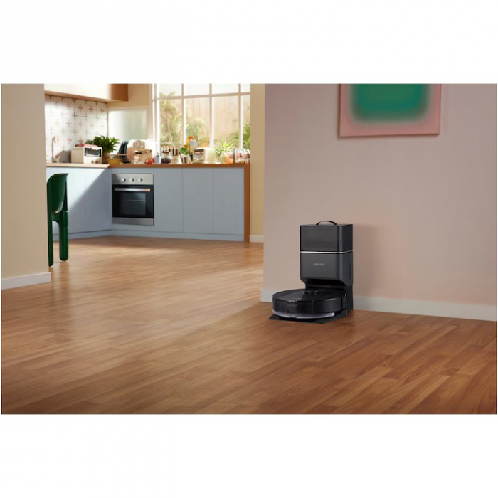 Robot de aspirare Roborock Q5 PRO+ , Q5PRP52-00, aspirator&mop&statie inteligenta de golire automata, 59 W, LiDAR, 5500 Pa, mapare 3D, 5200 mAh, recipient praf: 770 ml, negru [23]
