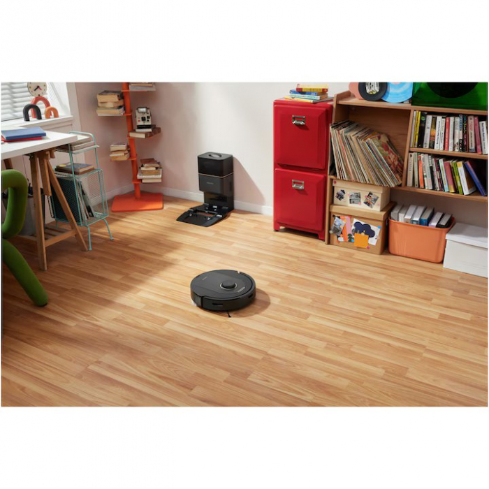 Robot de aspirare Roborock Q5 PRO+ , Q5PRP52-00, aspirator&mop&statie inteligenta de golire automata, 59 W, LiDAR, 5500 Pa, mapare 3D, 5200 mAh, recipient praf: 770 ml, negru [19]