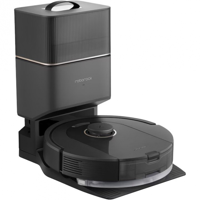 Robot de aspirare Roborock Q5 PRO+ , Q5PRP52-00, aspirator&mop&statie inteligenta de golire automata, 59 W, LiDAR, 5500 Pa, mapare 3D, 5200 mAh, recipient praf: 770 ml, negru [7]