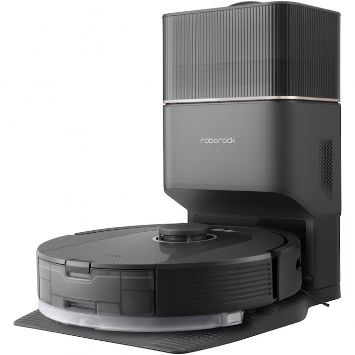 Robot de aspirare Roborock Q5 PRO+ , Q5PRP52-00, aspirator&mop&statie inteligenta de golire automata, 59 W, LiDAR, 5500 Pa, mapare 3D, 5200 mAh, recipient praf: 770 ml, negru [8]