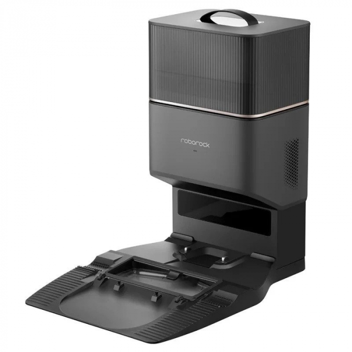 Robot de aspirare Roborock Q8 Max+, Q8MP52-00, aspirator&mop&statie de golire automata RockDock Plus, 59 W, 5500 Pa, autonomie 240 min, mapare 3D, 5200 mAh, recipient praf 770 ml, negru [4]