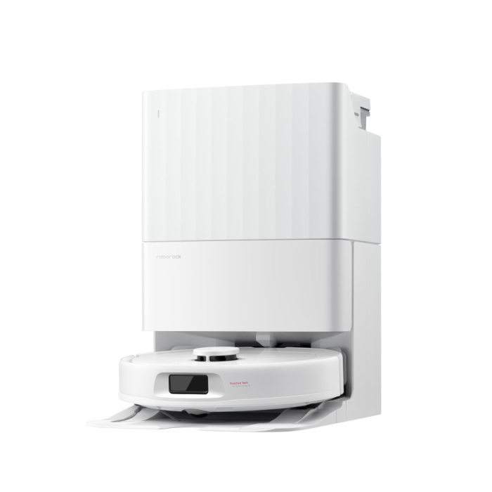 Robot de aspirare Roborock QR 798 W, aspirator si mop cu statie de golire automata, 10.000 Pa, baterie 5200 mAh, autonomie 180 min, navigatie AI, recipient praf 2.7L, Perie laterala anti-incalcire, perie principala anti-incalcire, SmartCleaning, alb [2]