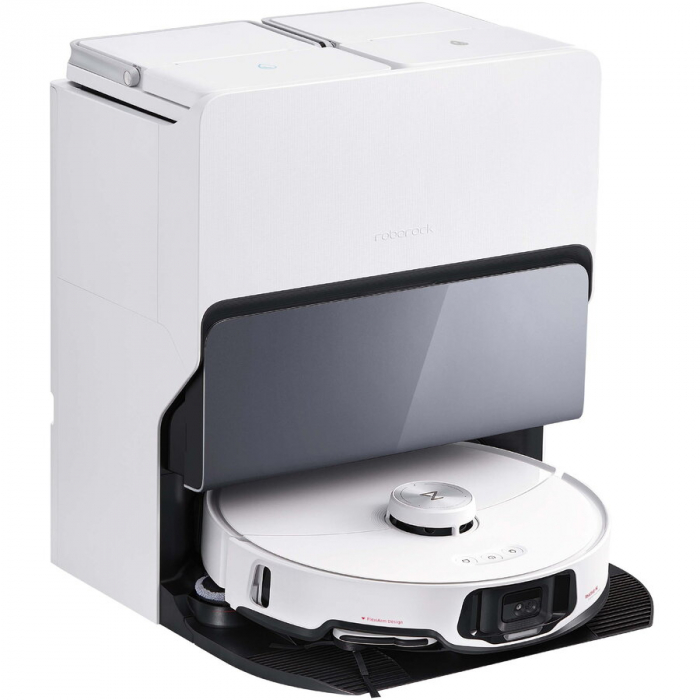 Robot de Aspirare Roborock S8 MaxV Ultra S8MVU02-00, aspirator si mop, mapare 3D, 5200 mAh, 10.000Pa, recipient praf 270 ml, recipient apa 100 ml, 60 W, 180 min autonomie,alb,  S8MVU02-00 [3]