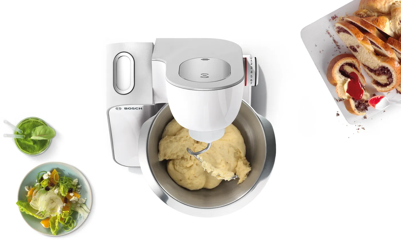 Robot de bucatarie BOSCH MUM58259, vas 3.9l, blender 1.25l, 1000W, 7 trepte viteza, alb-argintiu [3]