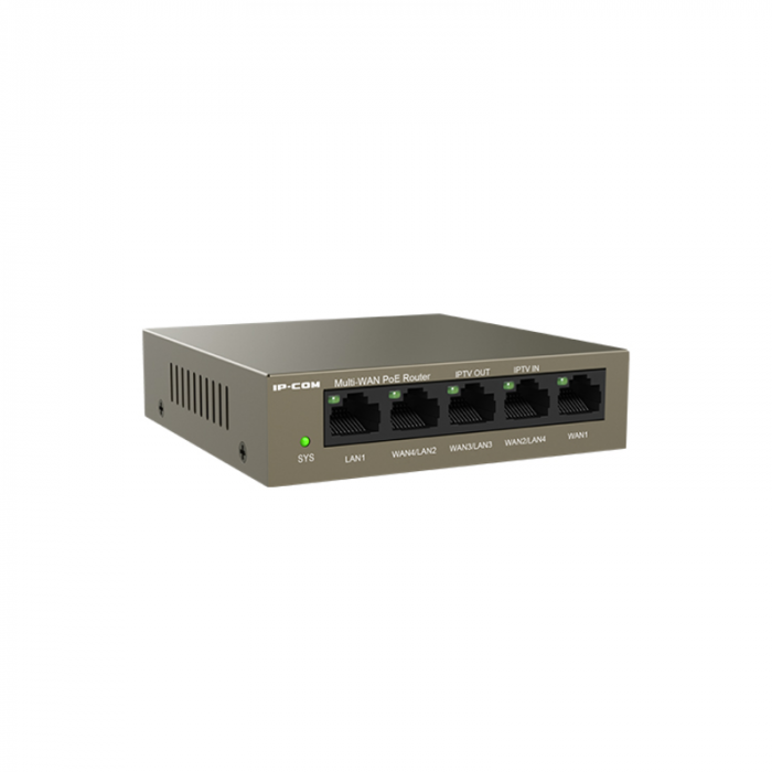Router 4 porturi Gigabit PoE+, 55W, 1 port RJ45 Gigabit, management - IP-COM M20-PoE [2]