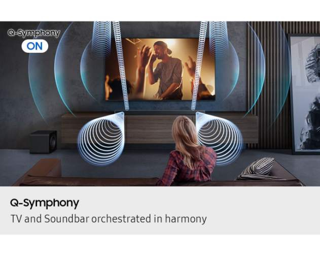 Soundbar Samsung HW-QS700F, 3.1.2, 345W, Bluetooth, Wi-Fi, Subwoofer wireless, Wireless Dolby Atmos, HDMI eARC, Negru Titan [7]